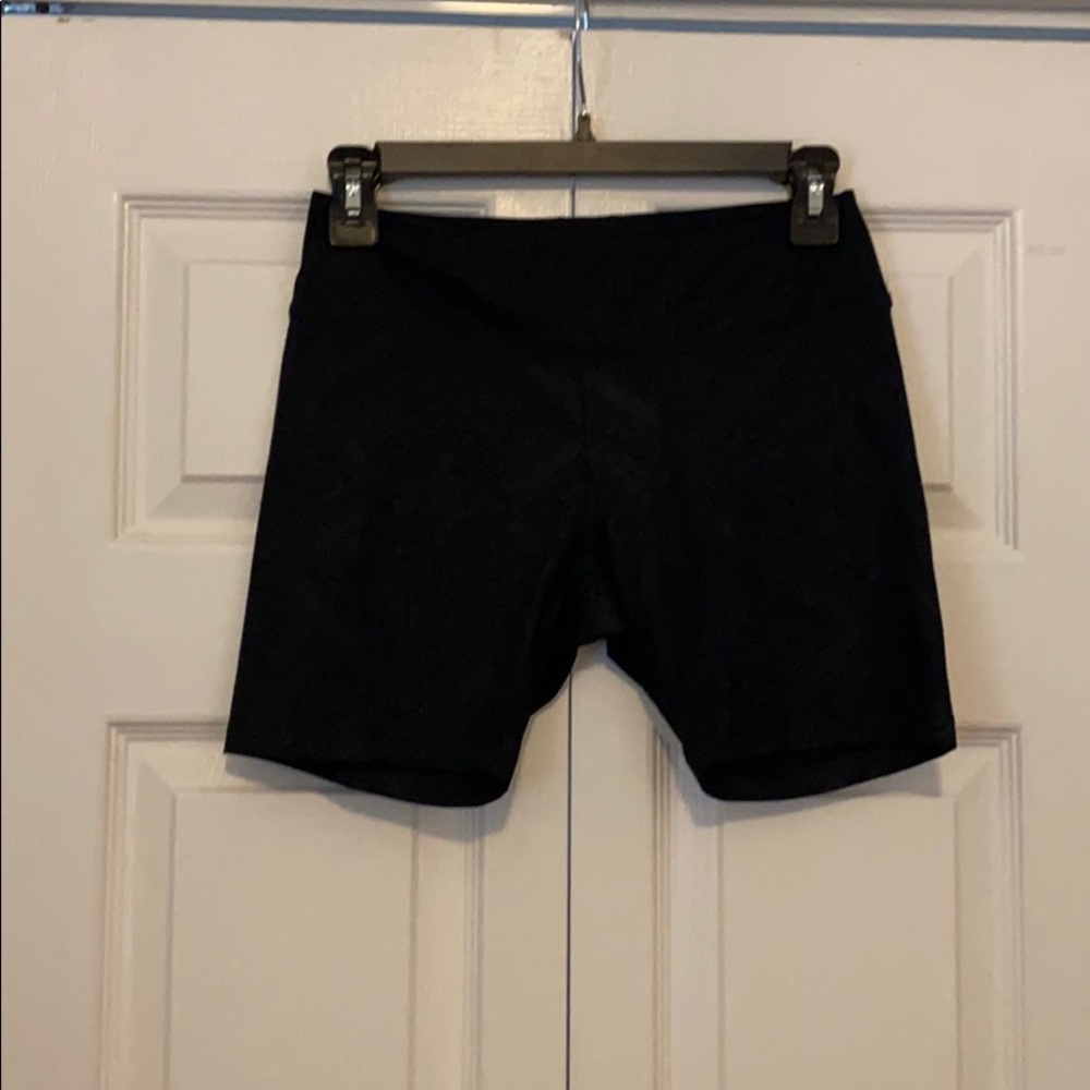 Black spandex shorts